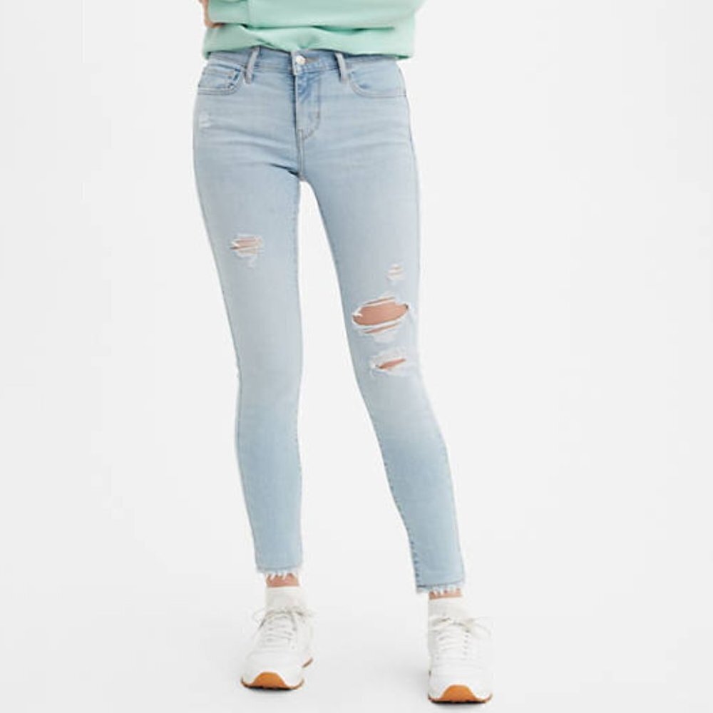 Levi's 710 Super Skinny Distressed Jeans 30